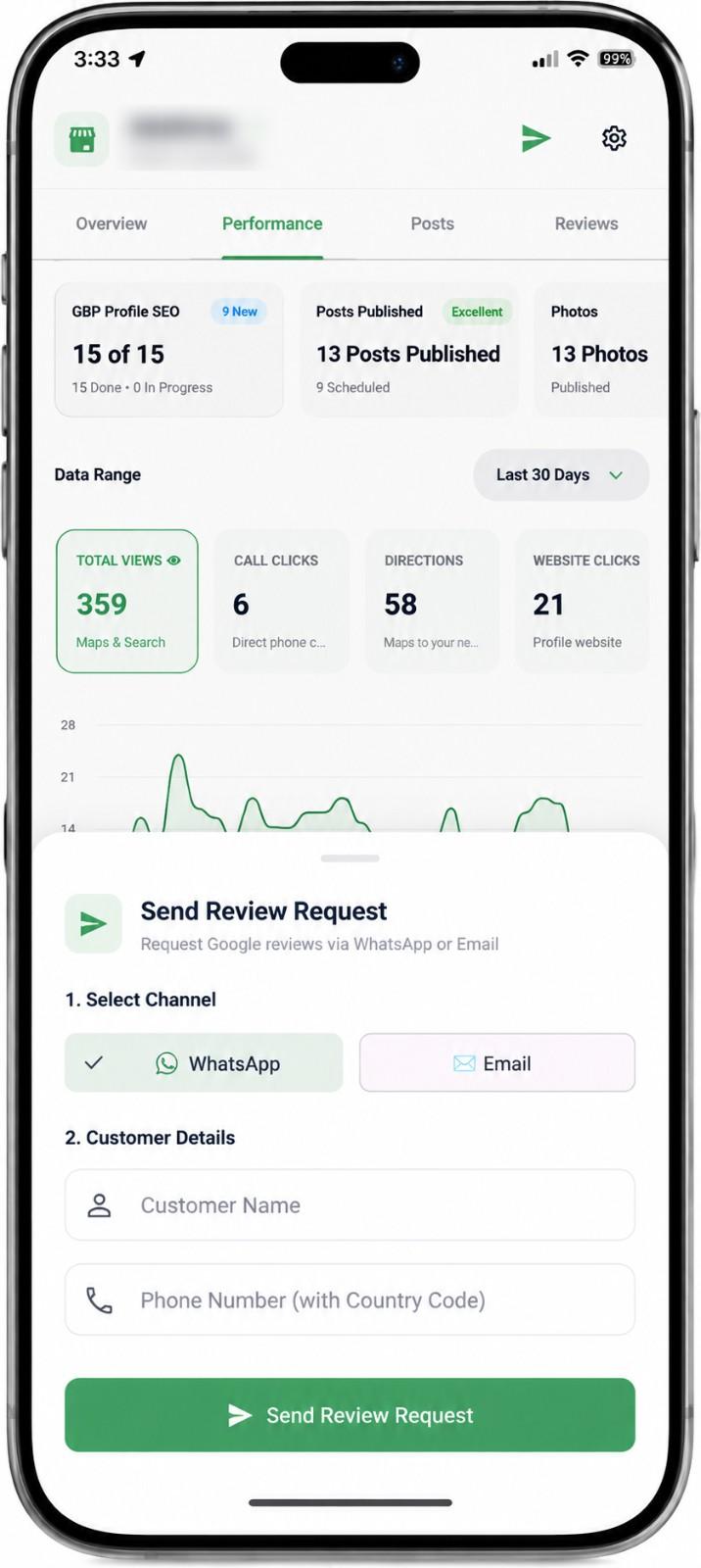Collect Reviews Mockup